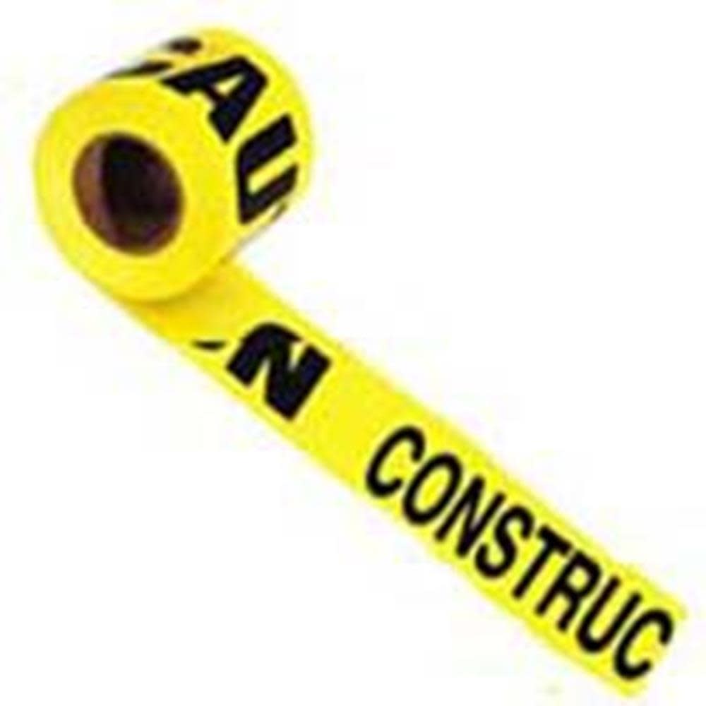 Irwin Tape 1000 Ft. x 3 In. Caution-Construction Area - Flockneti