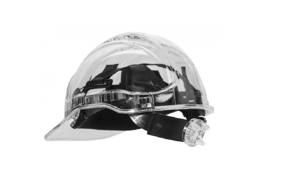 Portwest Peak View Ratchet Vented Hard Hat – Clear - Flockneti