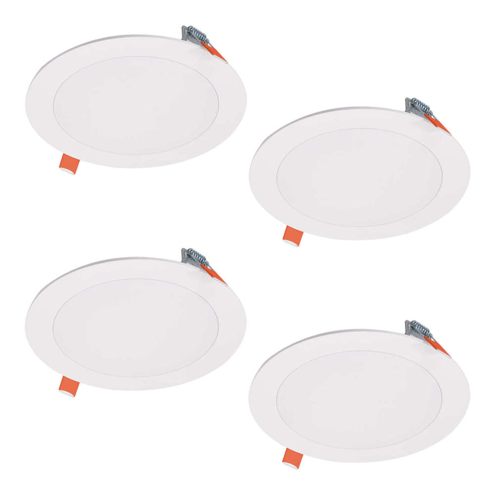 Halo Downlight 6″ Matte White 12.6W 900 Lumen LED 4pk - Flockneti