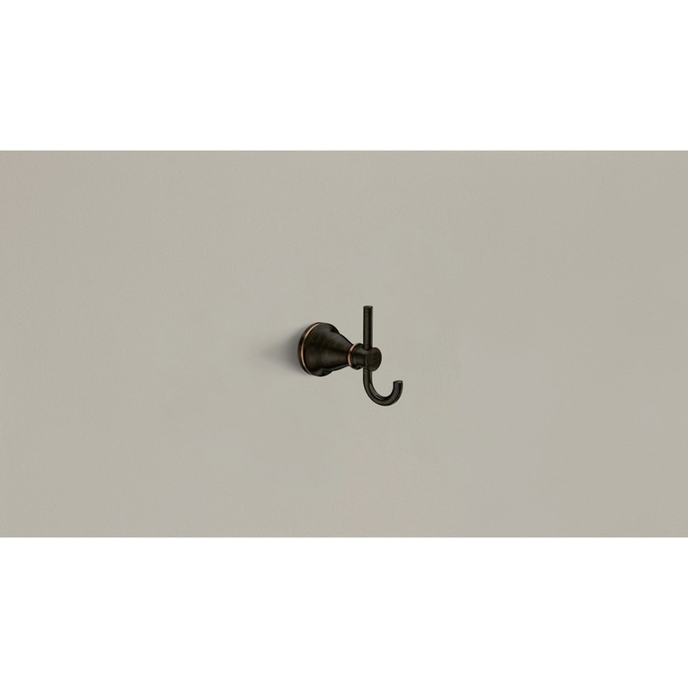 Moen Hilliard Double Robe Hook Mediterranean Bronze - Flockneti