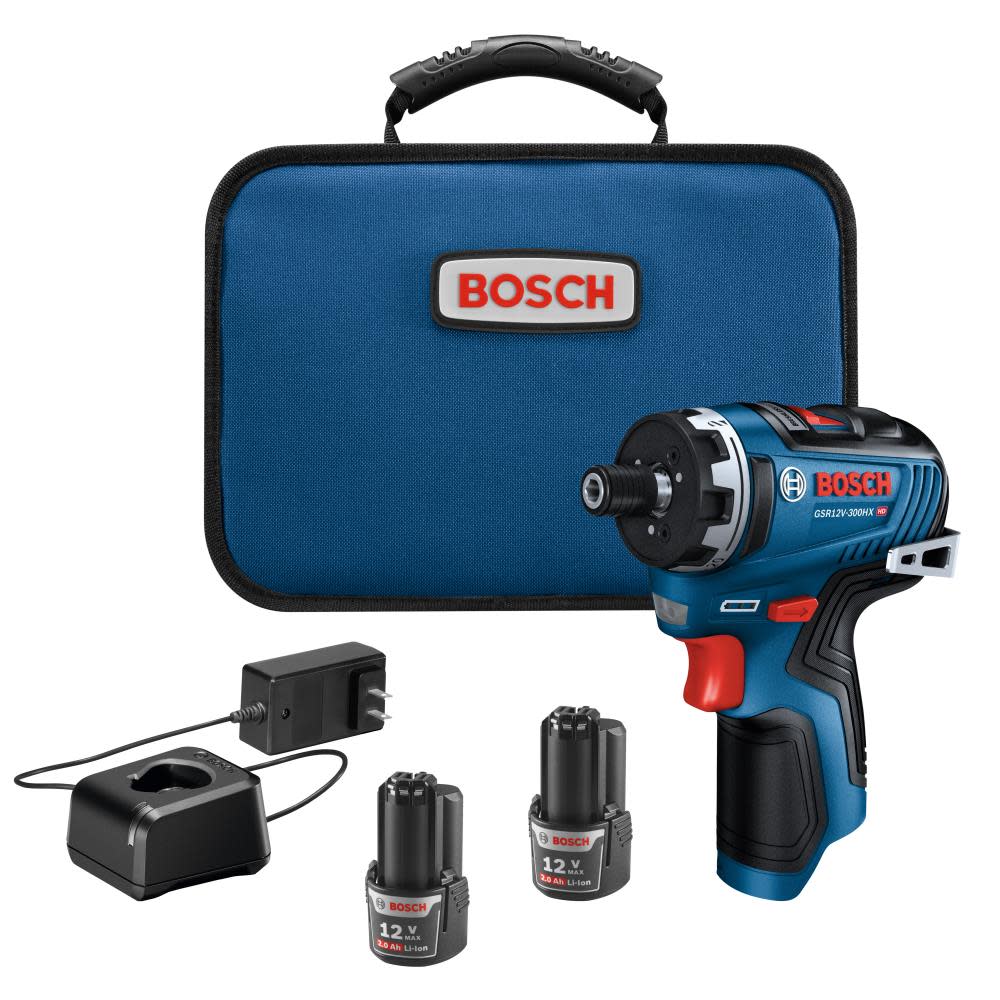 Bosch 12V Max 1/4″ Hex Two-Speed Screwdriver Kit - Flockneti