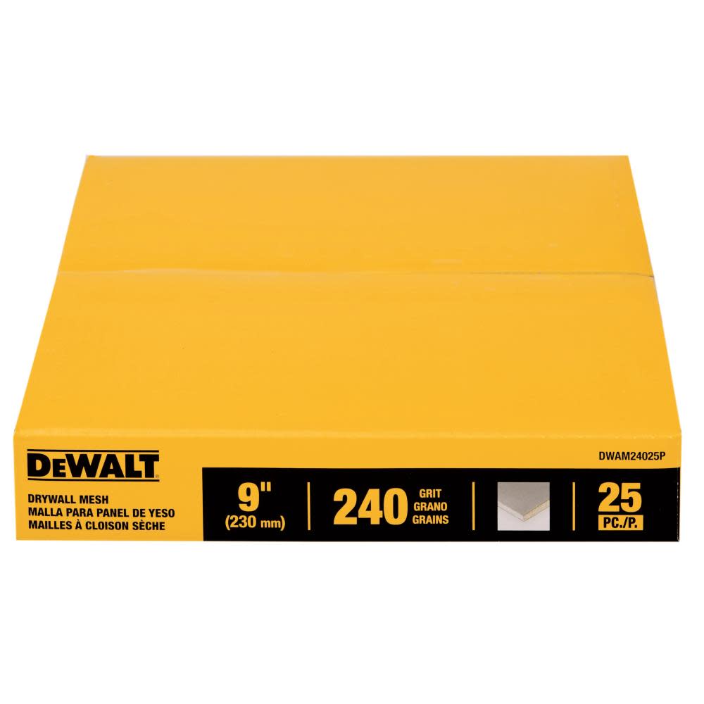 DEWALT 9″ Sanding Mesh 240x 25pk - Flockneti