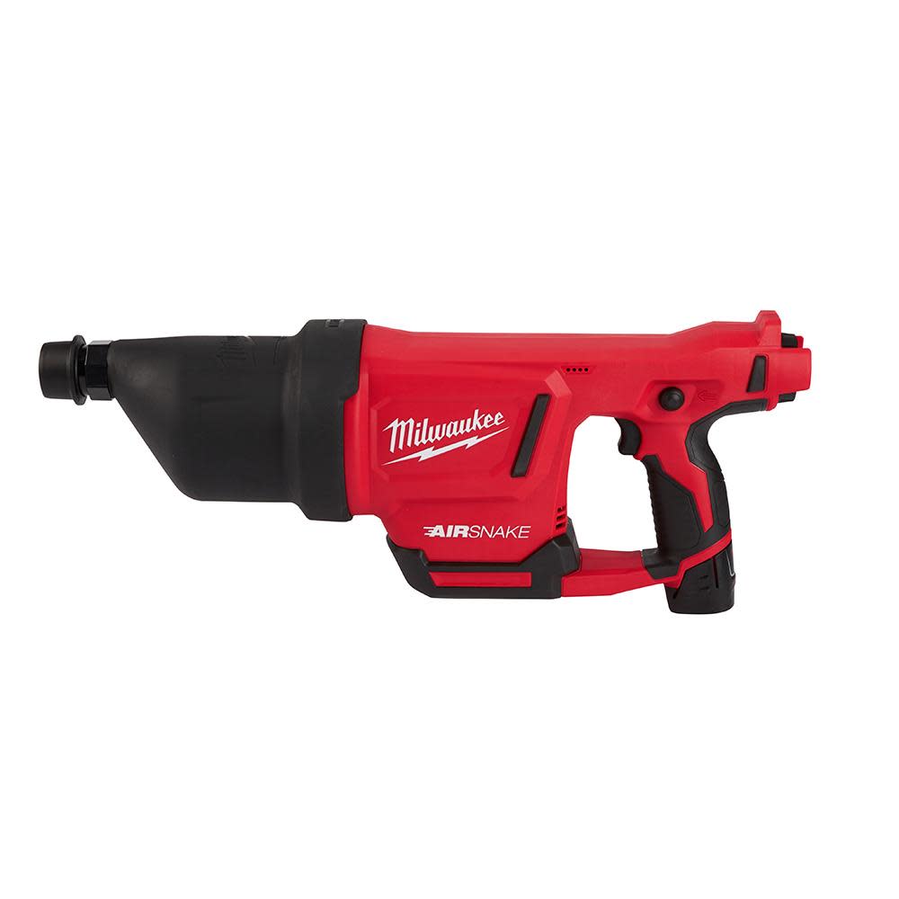 Milwaukee M12 AIRSNAKE Drain Cleaning Air Gun Kit - Flockneti