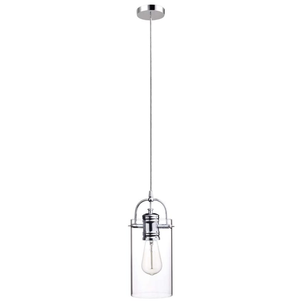 Globe Electric J Pendant Light Chrome 60W E26 1 Light - Flockneti