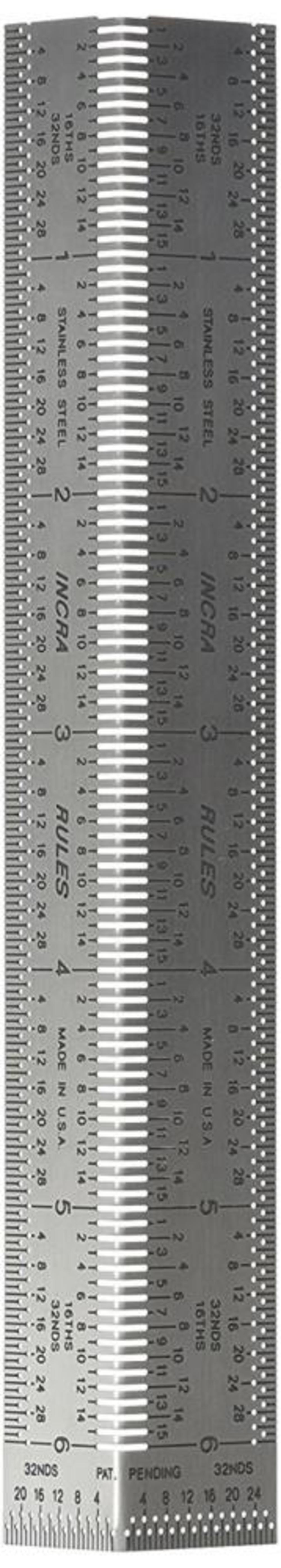 Incra 6 In. Precision Bend Rule - Flockneti