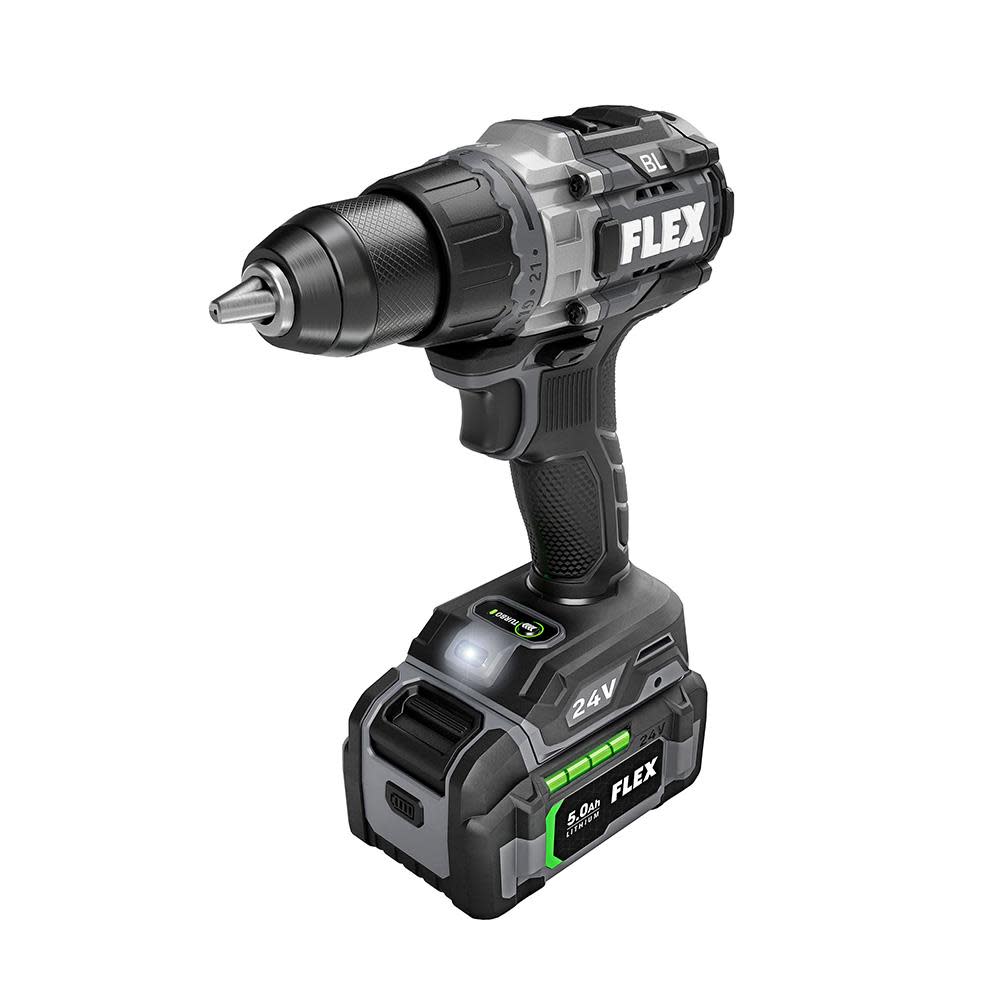 FLEX 24V Drill Driver With Turbo Mode and Quick Eject Impact Driver Kit - Flockneti