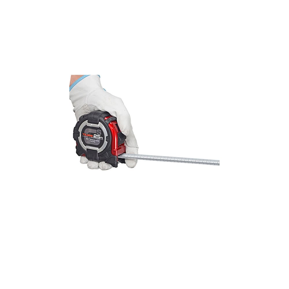 Tajima 25 Ft. x 1.1 In. Extra Stiff Measure Tape with Safety Belt Holder - Flockneti
