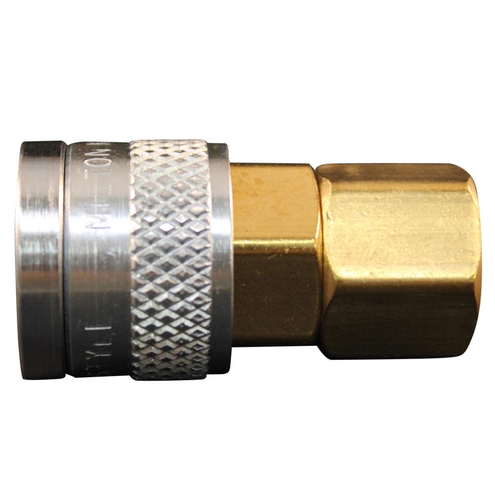 Milton S-755 1/4″ FNPT M-Style Push Type Coupler - Flockneti