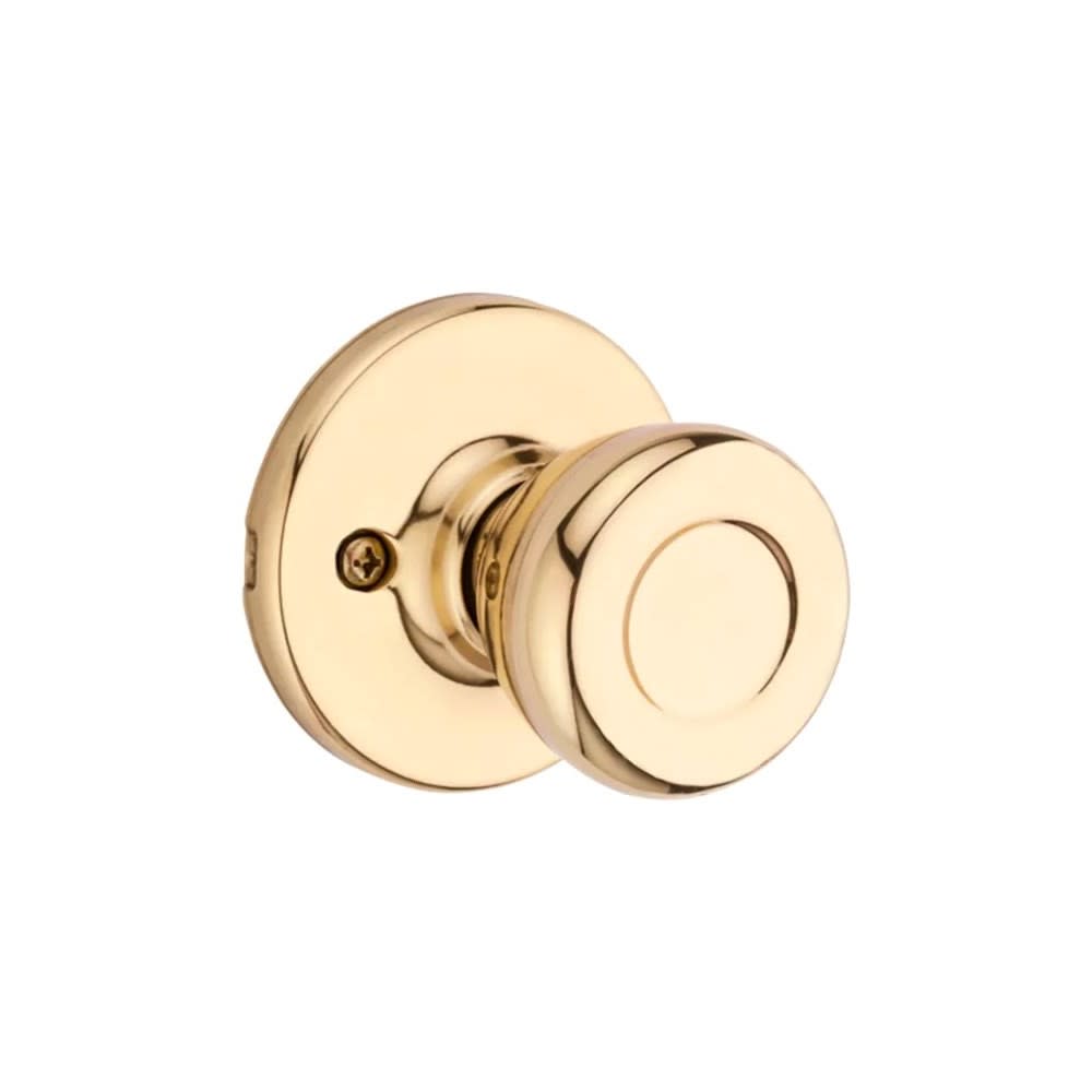 Kwikset Polished Brass Hall/Closet Tylo Passage Door Knob Set - Flockneti