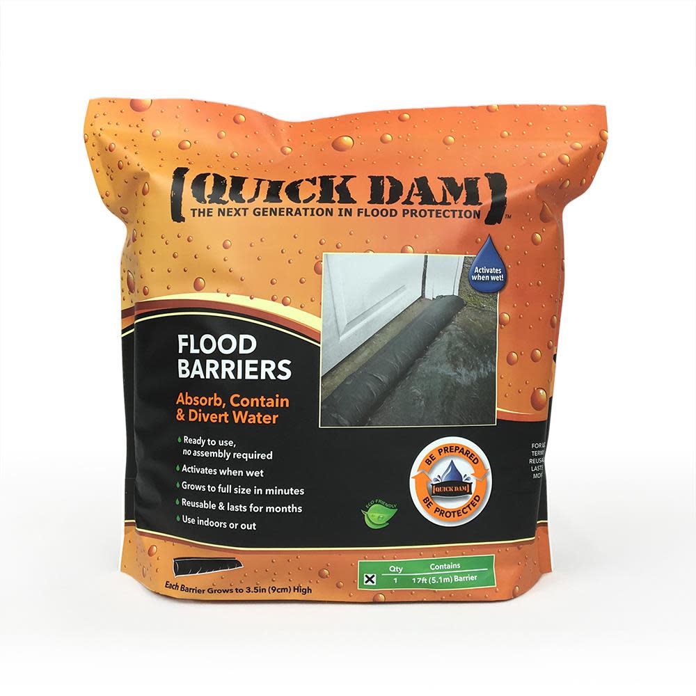 Quick Dam Flood Barrier 17ft 1/Pk - Flockneti