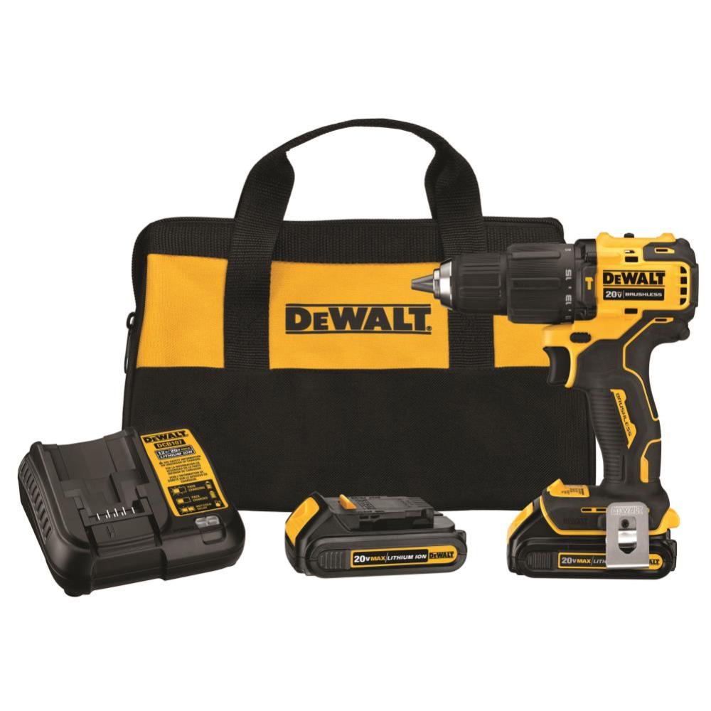 DEWALT ATOMIC 20V MAX Compact 1/2″ Hammer Drill/Driver Kit - Flockneti