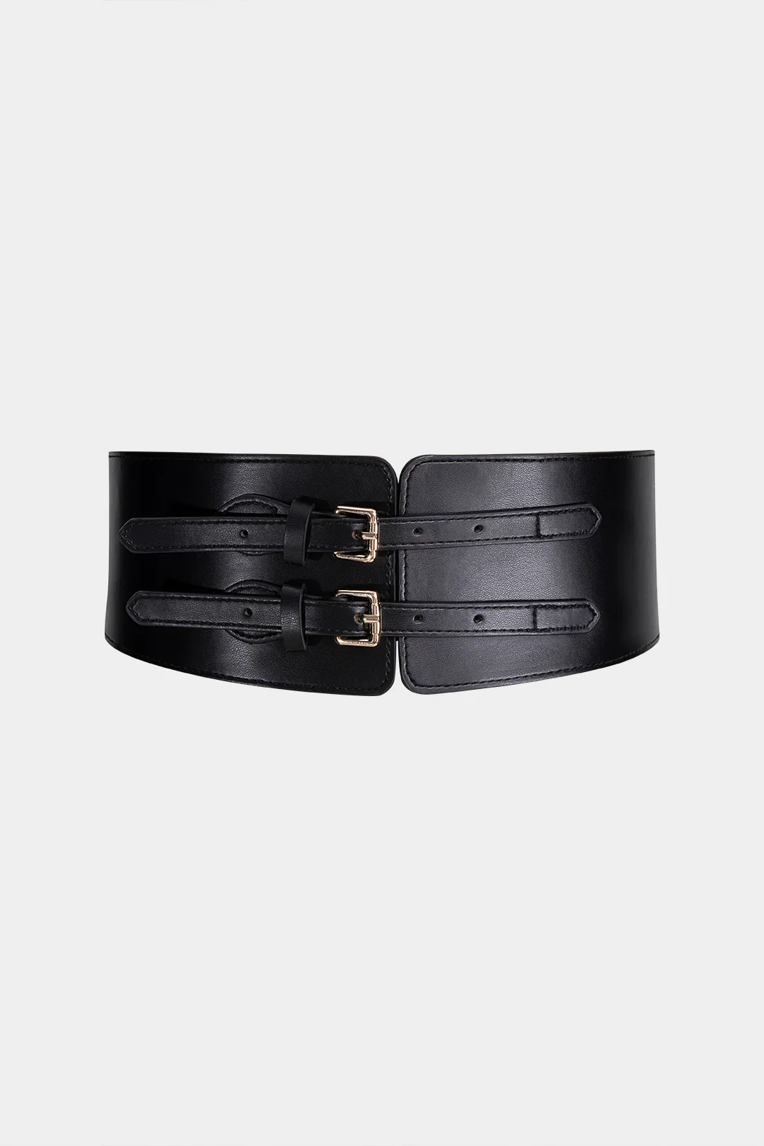 Leather Wide Corset Belt - Flockneti
