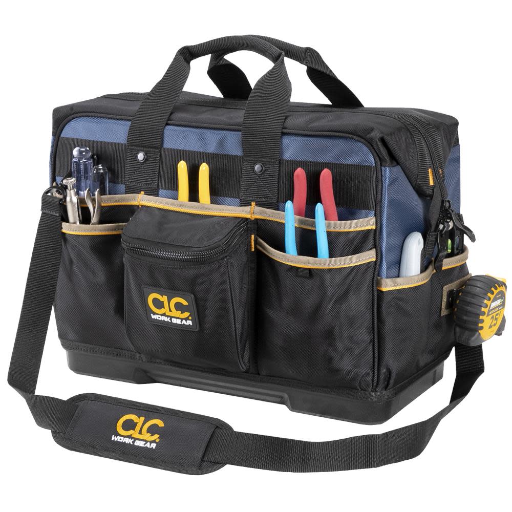 CLC Contractor Tool Bag Molded Base Closed Top 19″ - Flockneti