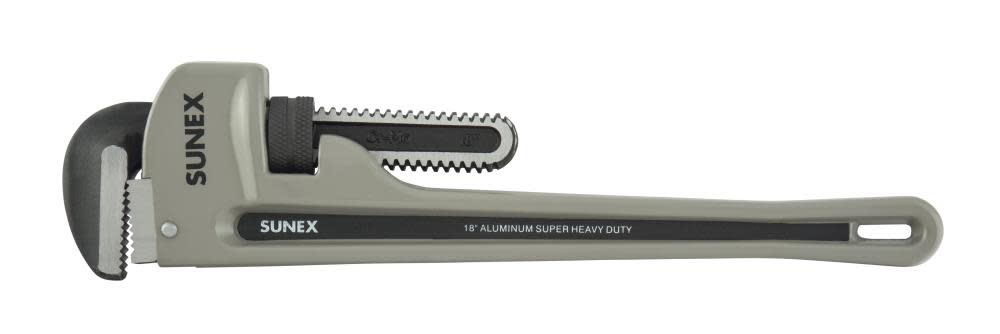 Sunex 18 In. Aluminum Super Heavy Duty Pipe Wrench Phosphates Jaws - Flockneti