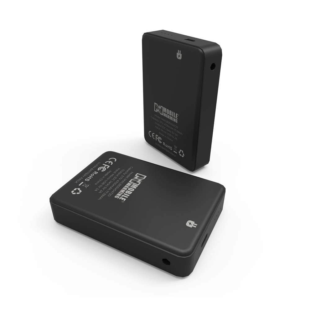 Mobile Warming 5V 4700mAh Black Battery & Cable - Flockneti