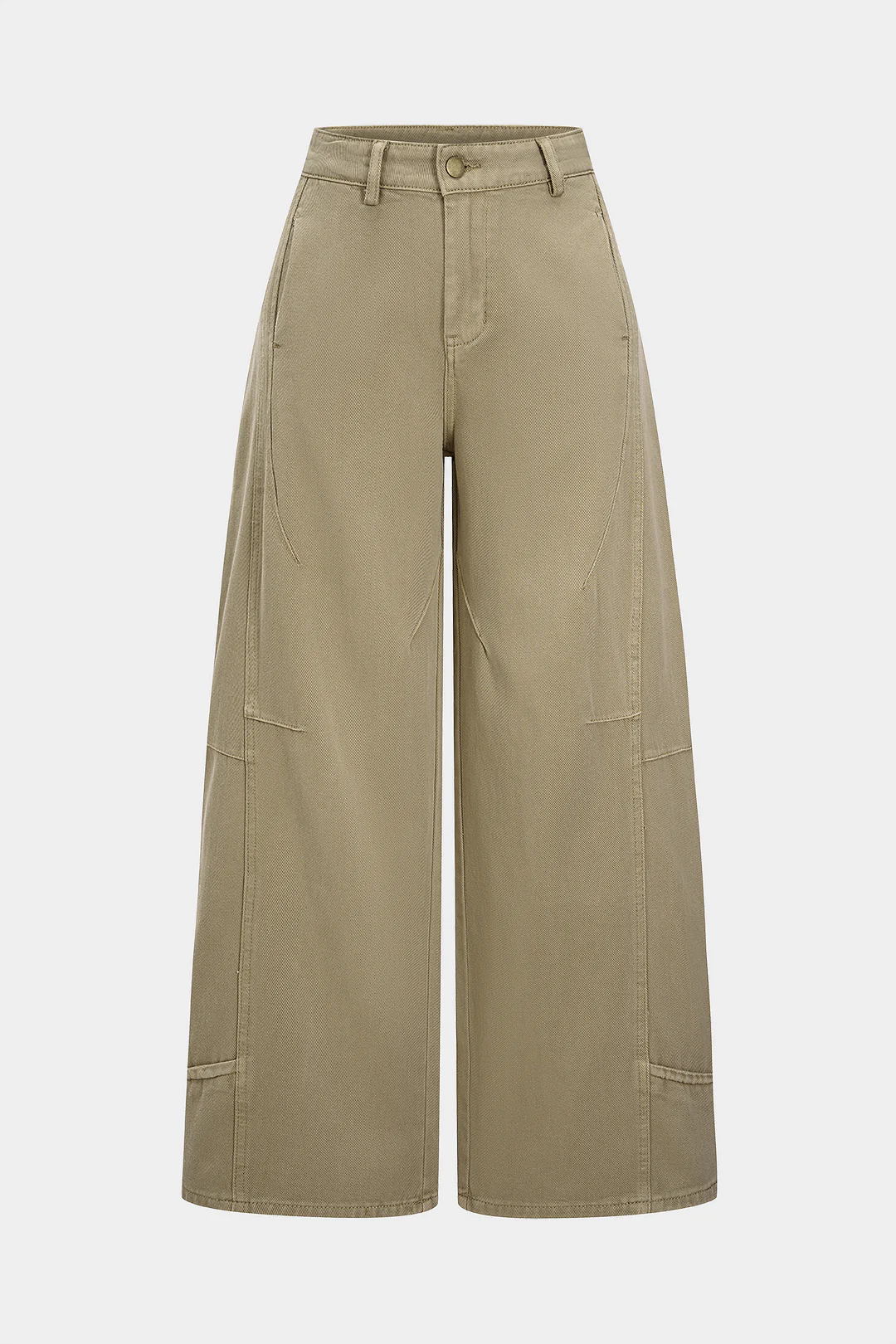 Denim Zipper Pocket Straight Leg Jeans - Flockneti