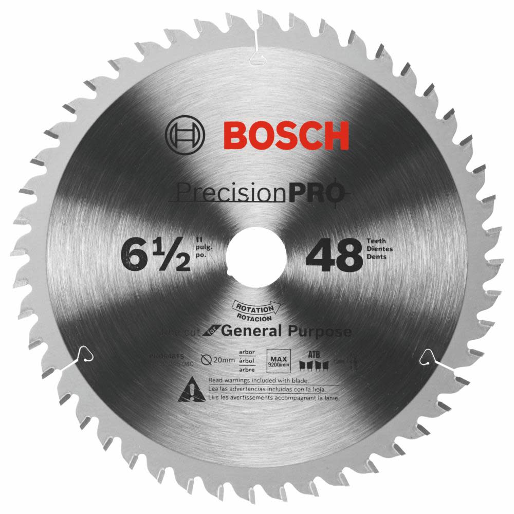 Bosch 6-1/2 In. 48-Tooth Precision Pro Series Track Saw Blade - Flockneti