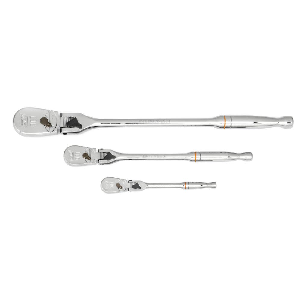 GEARWRENCH 1/4″ 3/8″ & 1/2″ Drive Teardrop Ratchet 3pc - Flockneti