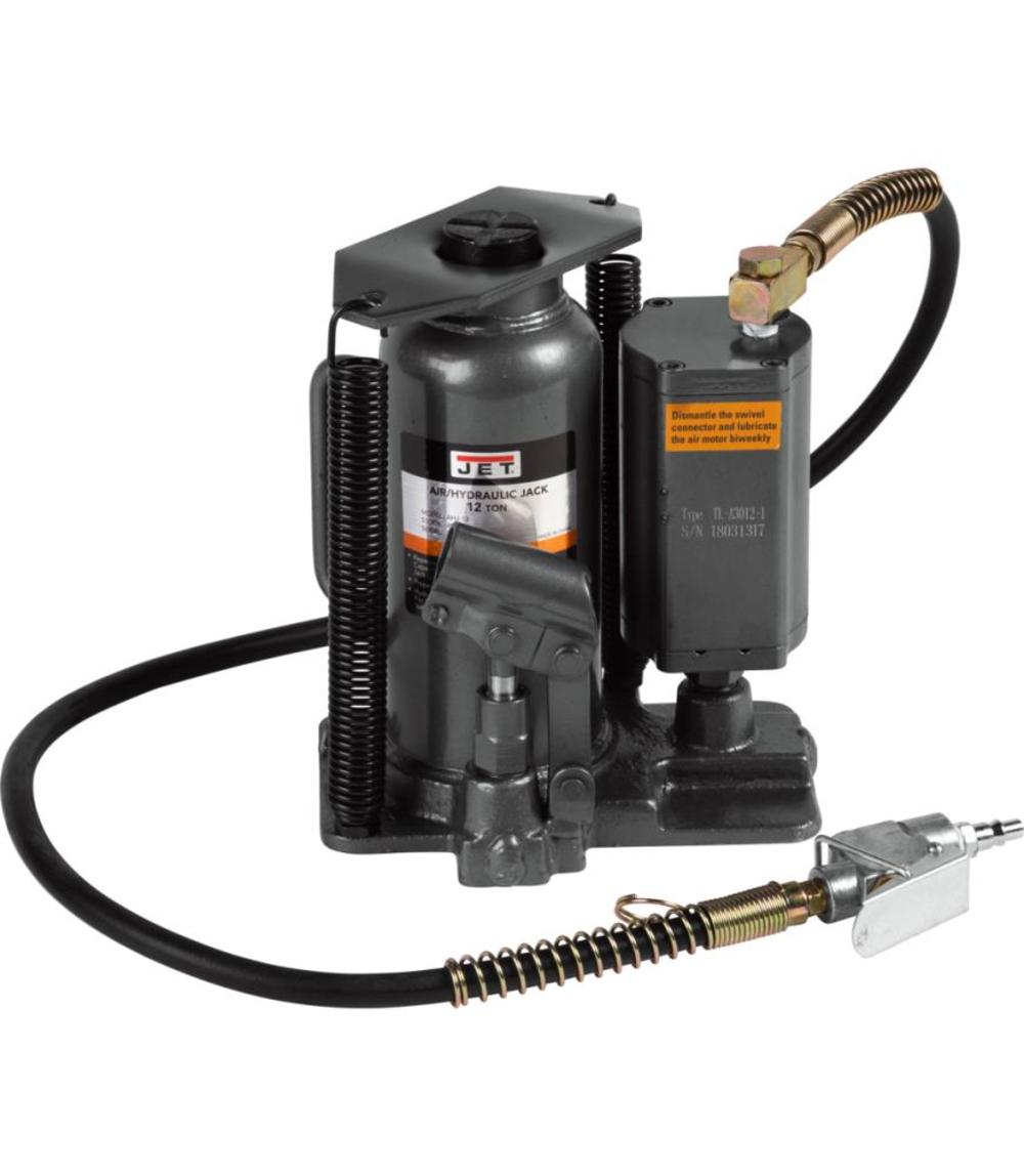 JET AHJ-12 12 Ton Air / Hydraulic Bottle Jack - Flockneti