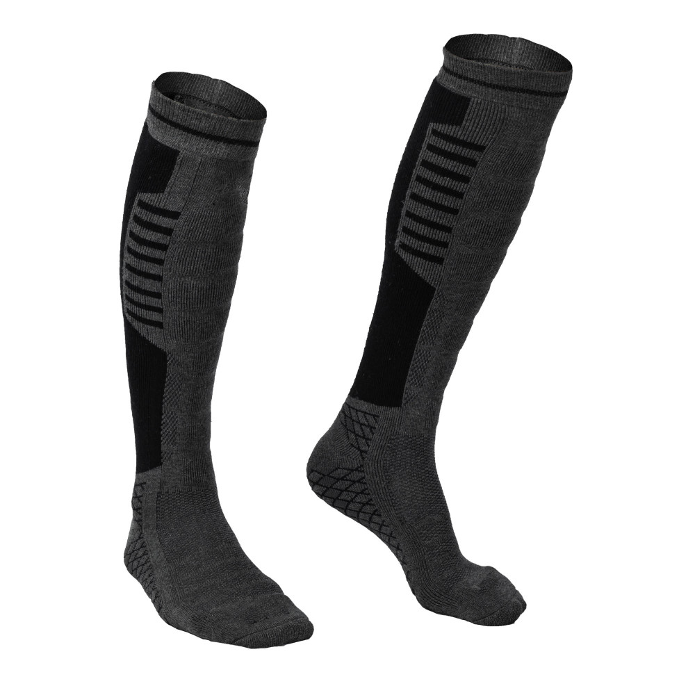 Mobile Warming Thermal Heated Socks Unisex 3.7V Dark Gray Small - Flockneti