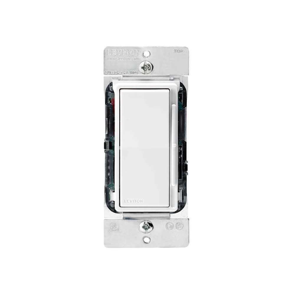 Leviton Decora Dimmer Switch White 1200W Full Range - Flockneti