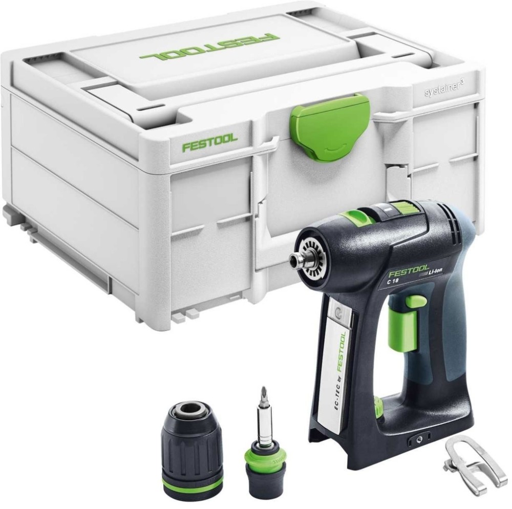 Festool Cordless Drill C 18 – Basic US - Flockneti