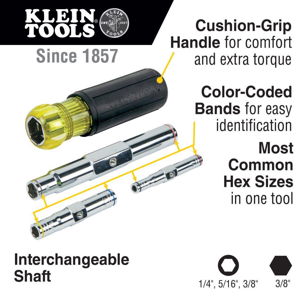 Klein Tools 6-in-1 Multi-Nut Driver Heavy Duty - Flockneti