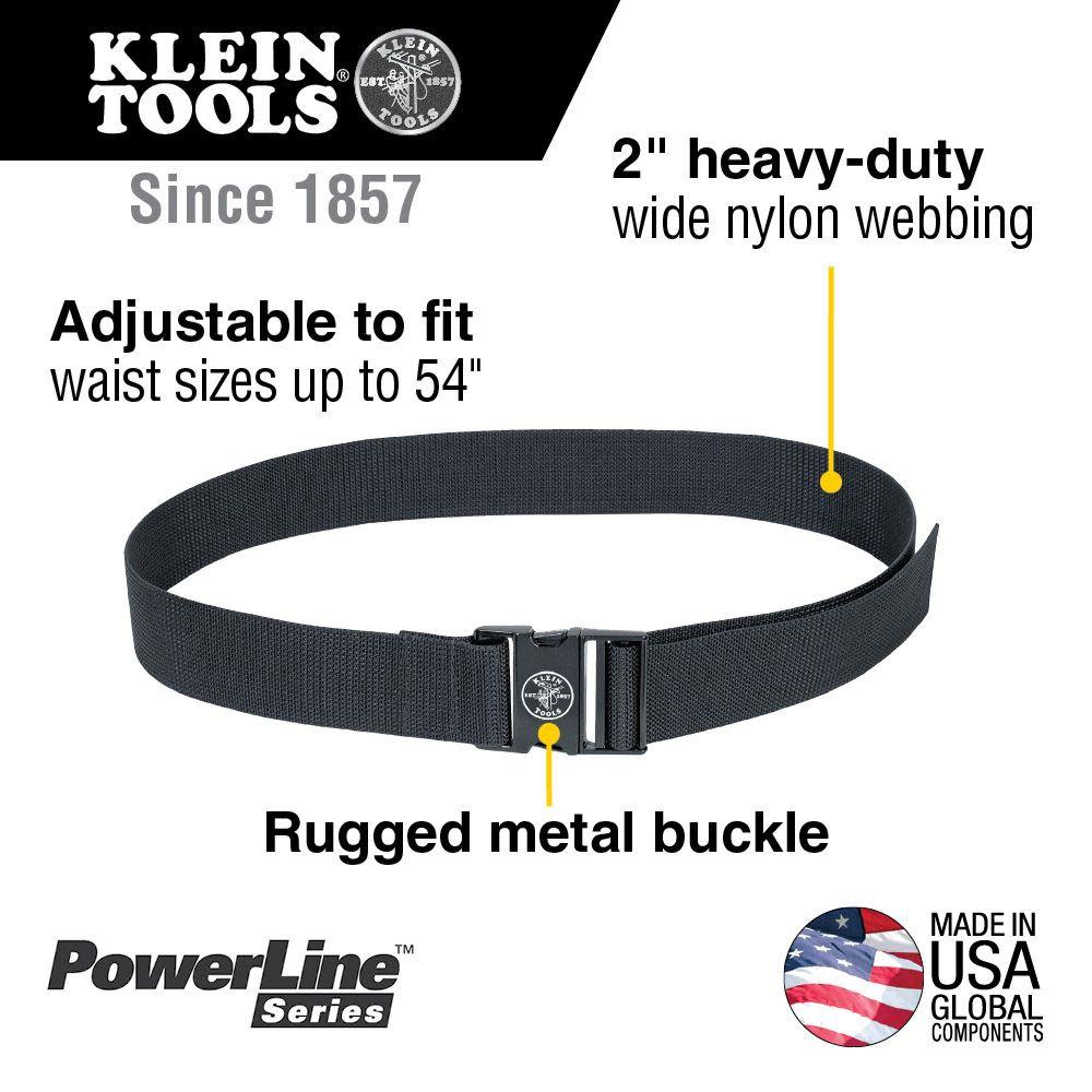 Klein Tools PowerLine Web Work Belt - Flockneti