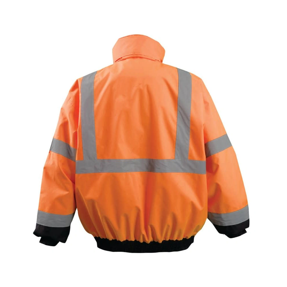 Occunomix Hi-Vis Orange Value Black Bottom 2-in-1 Bomber Jacket Small - Flockneti