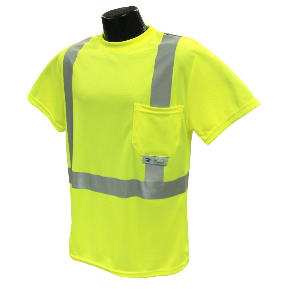 Radians ST11 Max-Dri T-Shirt Class 2 Hi-Vis Green Size Medium - Flockneti
