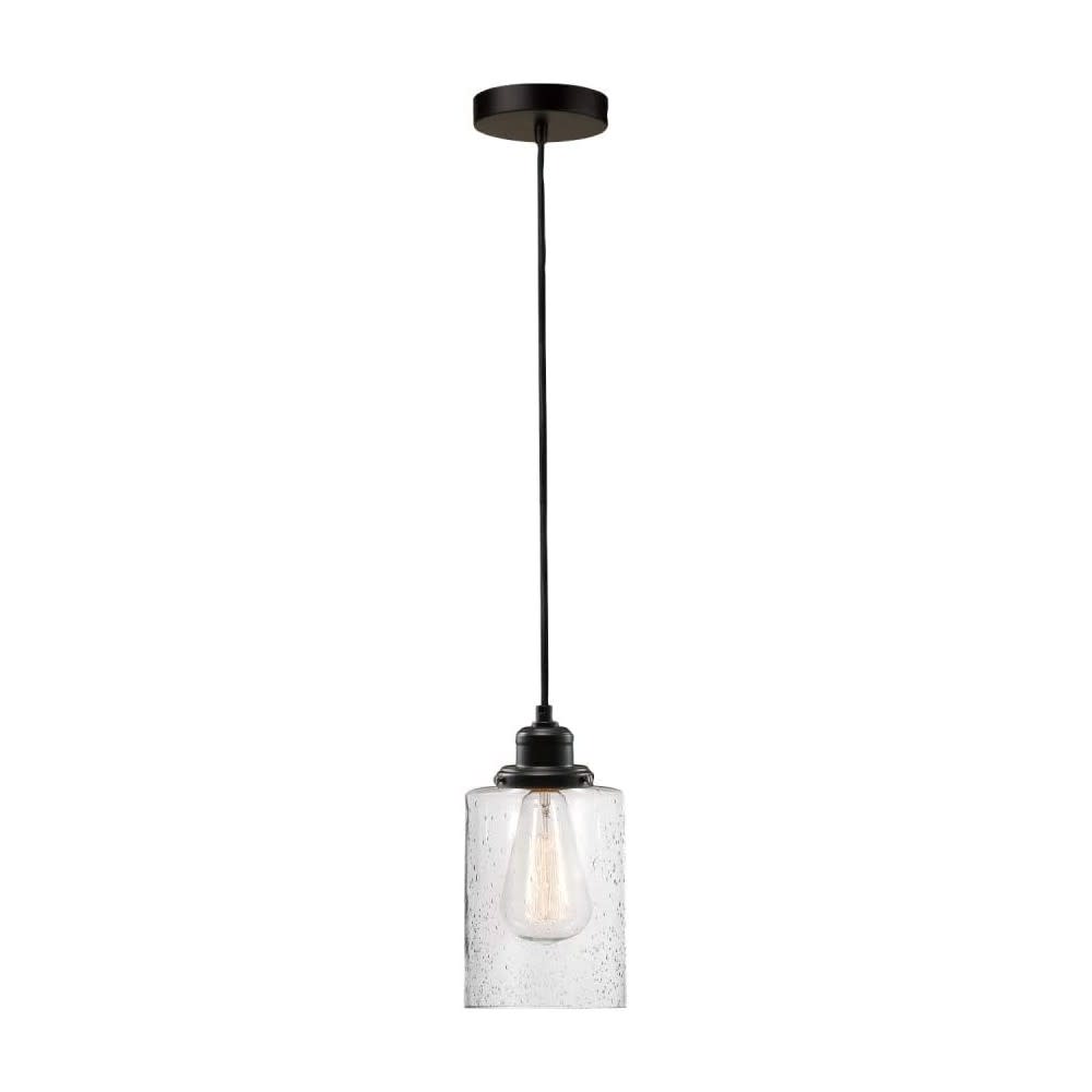 Globe Electric Annecy Pendant Light Dark Bronze 2 in 1 1 Light - Flockneti