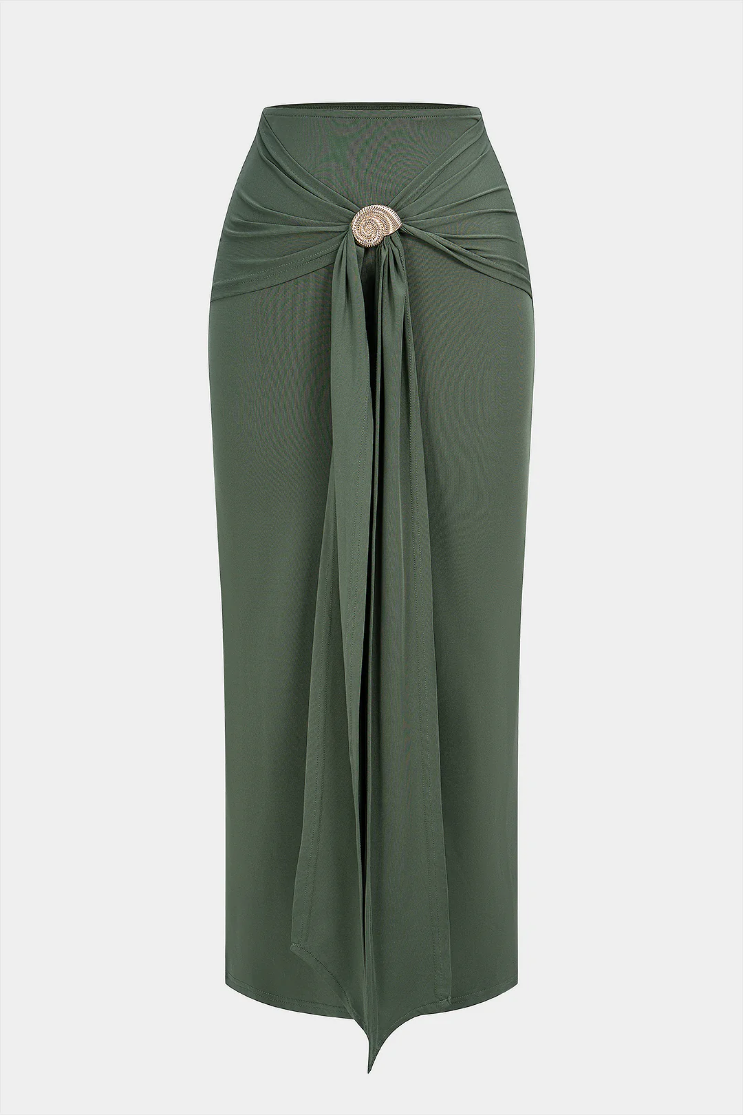 Metallic Ruched Skirt - Flockneti