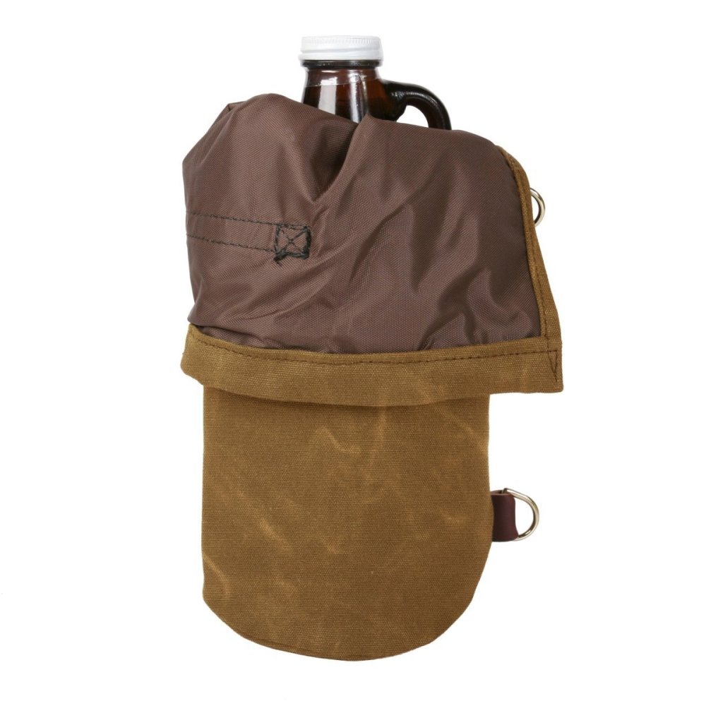Duluth Pack Wax Khaki Canvas One Size Growler Pack - Flockneti
