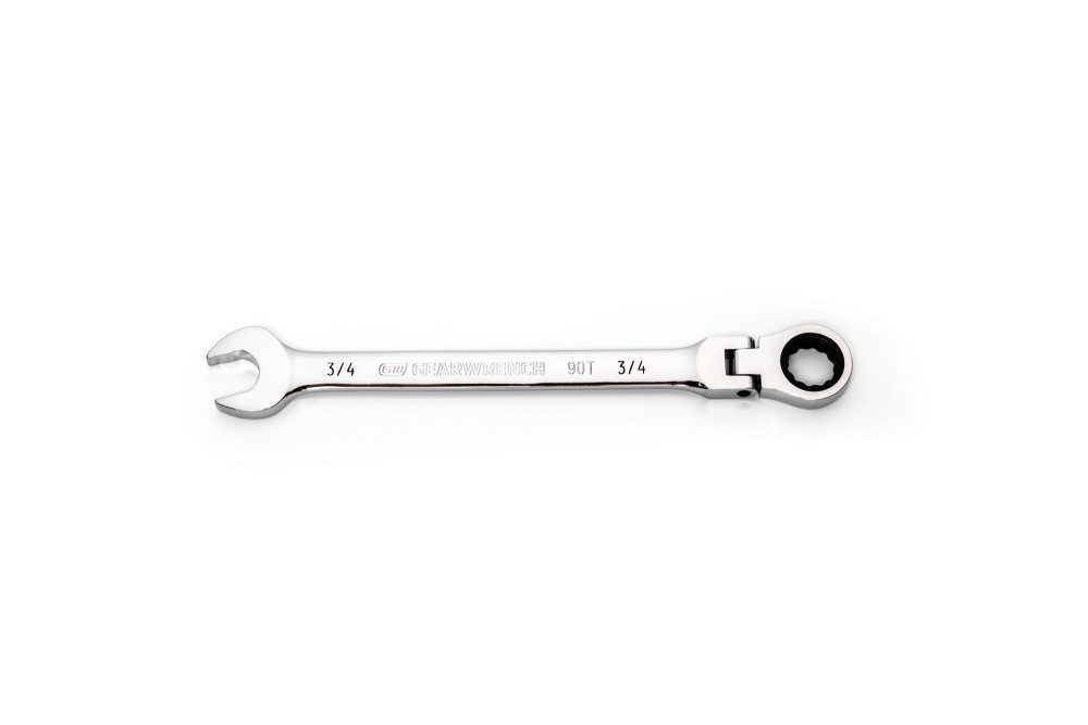 GEARWRENCH 3/4″ 90T 12 Point Flex Head Ratcheting Combination Wrench - Flockneti
