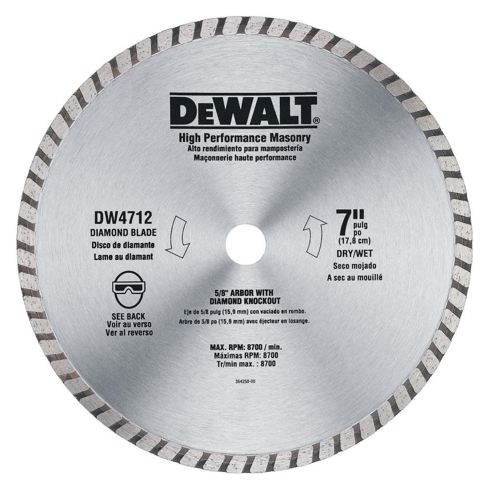 DEWALT 7 In. Hi Performance Masonry Blade - Flockneti