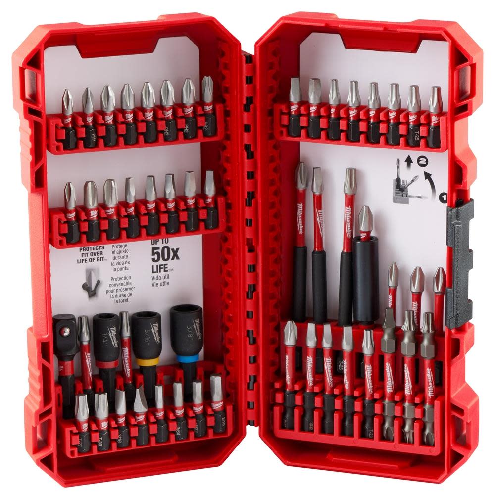 Milwaukee SHOCKWAVE Impact Duty Driver Bit Set 54pc - Flockneti