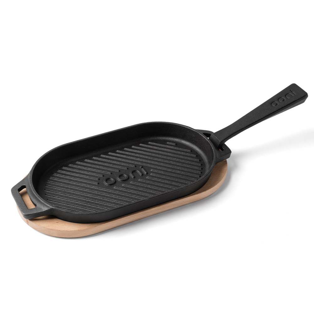 Ooni Grizzler Pan 12.2″ x 6.3″ Cast Iron - Flockneti