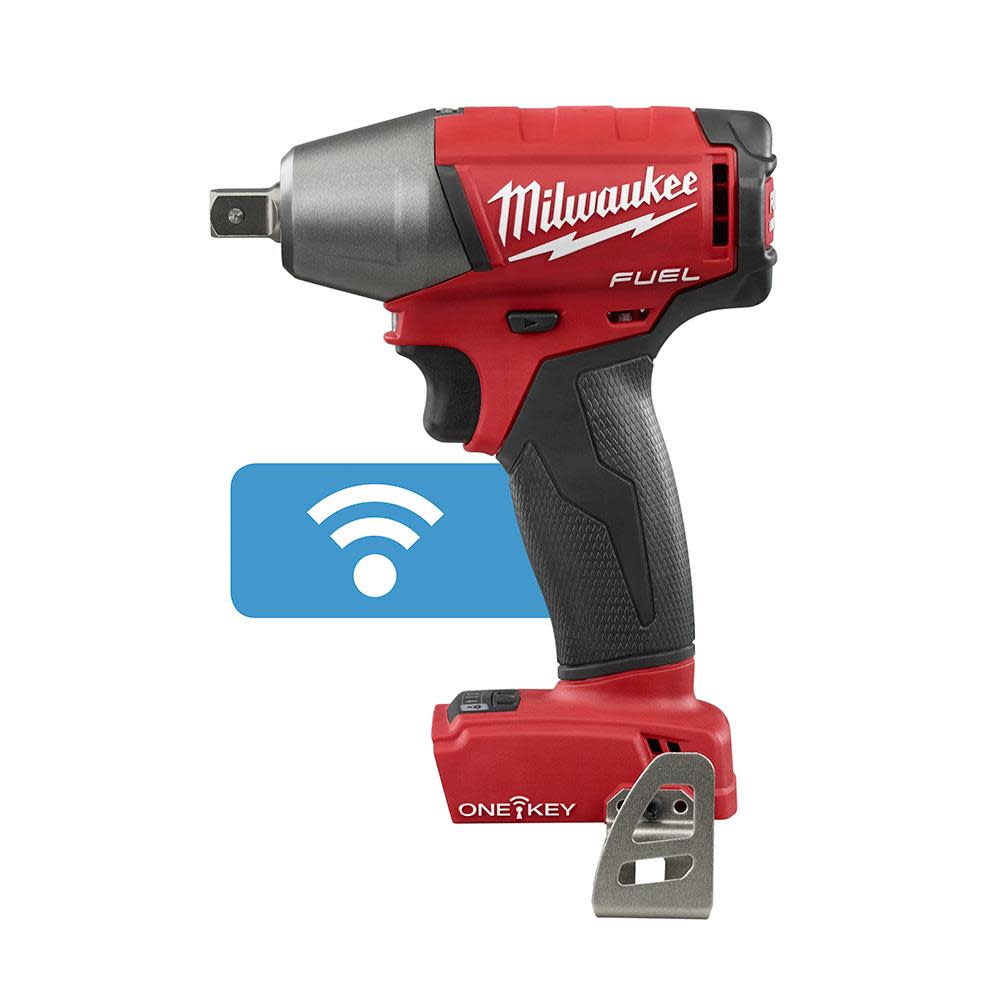 Milwaukee M18 FUEL 1/2 in. Compact Impact Wrench with Pin Detent with ONE-KEY - Flockneti