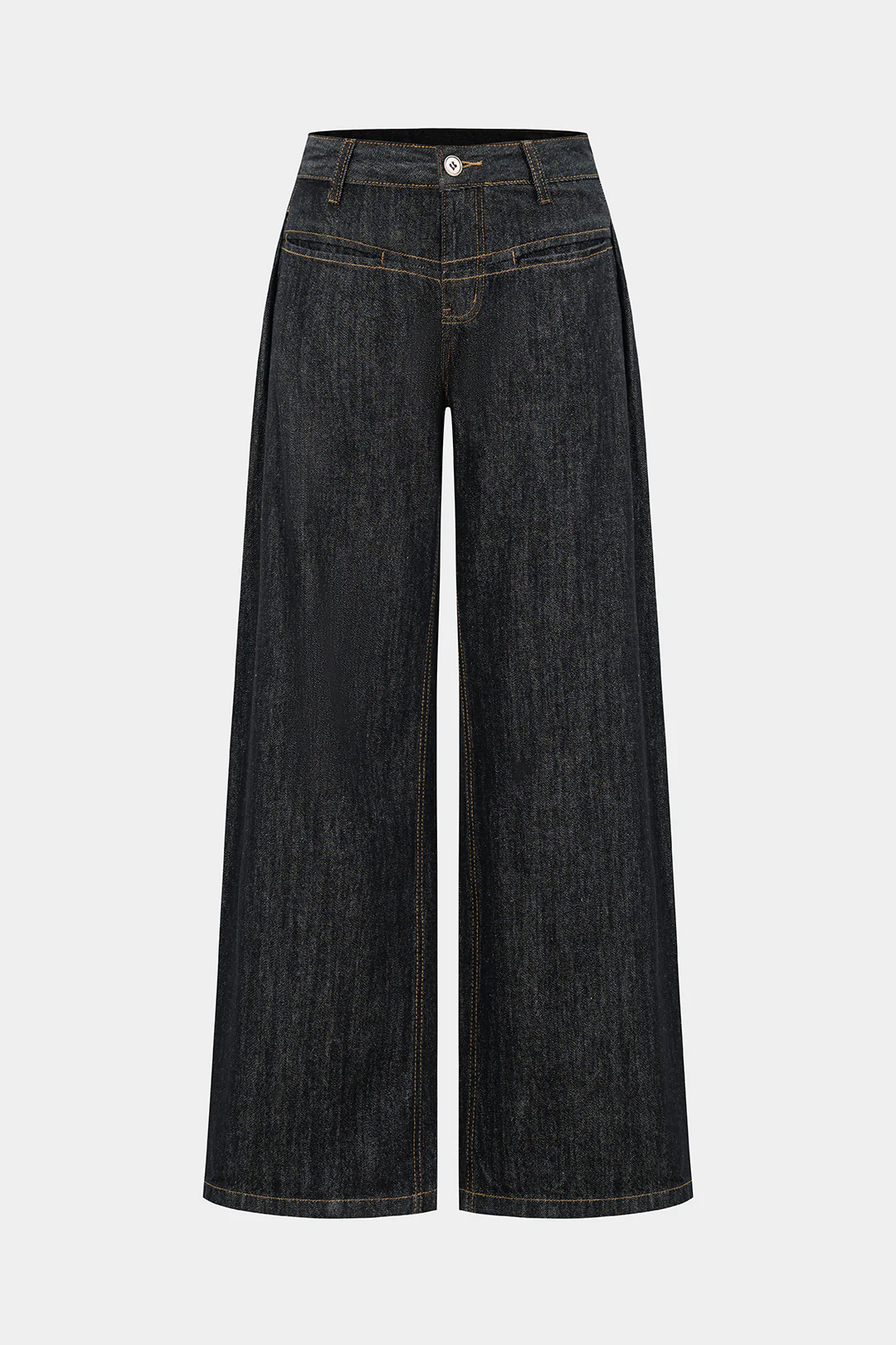 Denim Button Low Waist Jeans - Flockneti