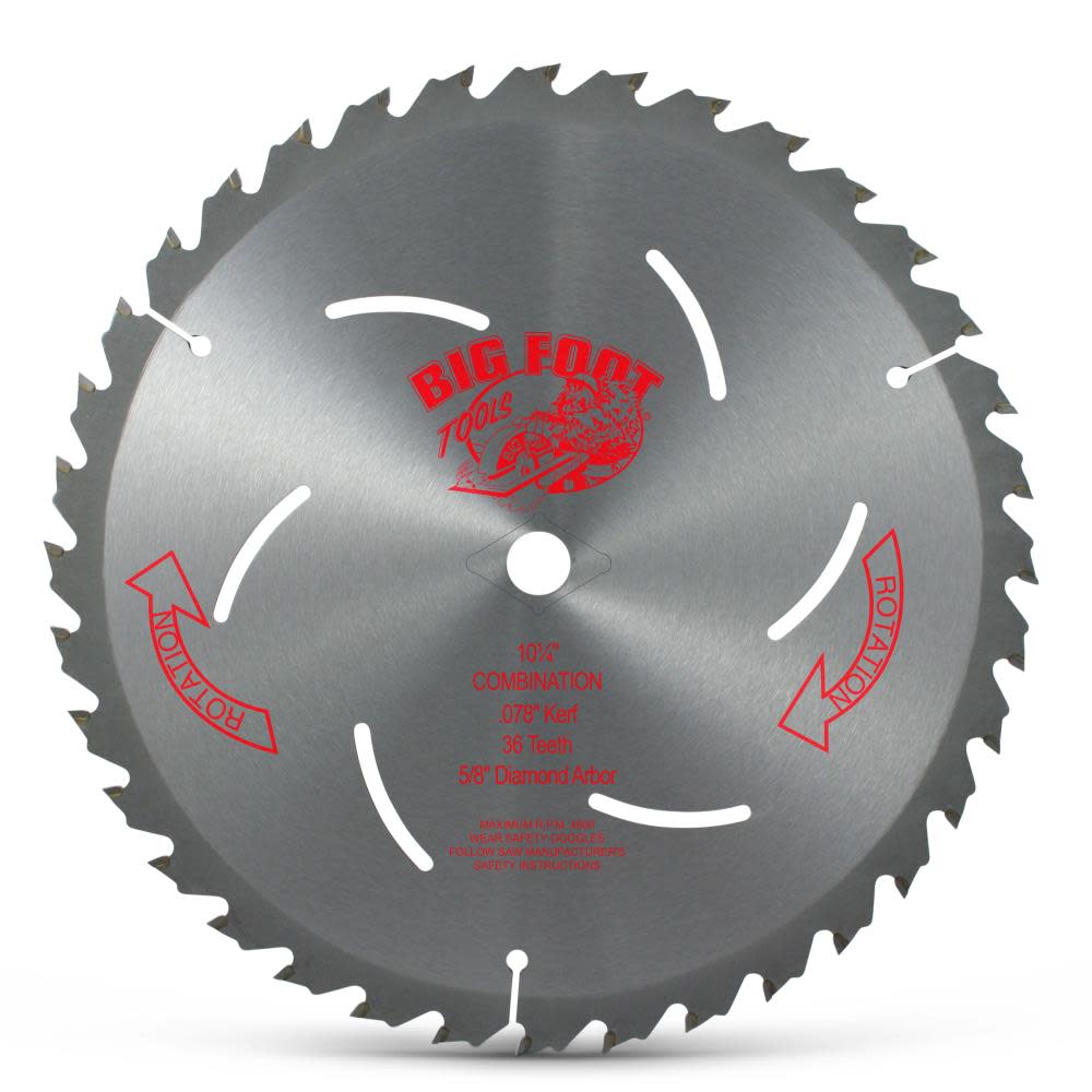 Big Foot Tools 10-1/4 In. Blade 36 Tooth – BL-102536T - Flockneti
