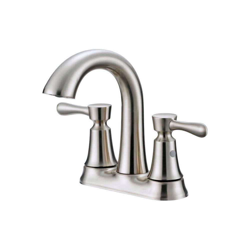 Oakbrook Verona Bathroom Sink Faucet Two Handle Brushed Nickel - Flockneti