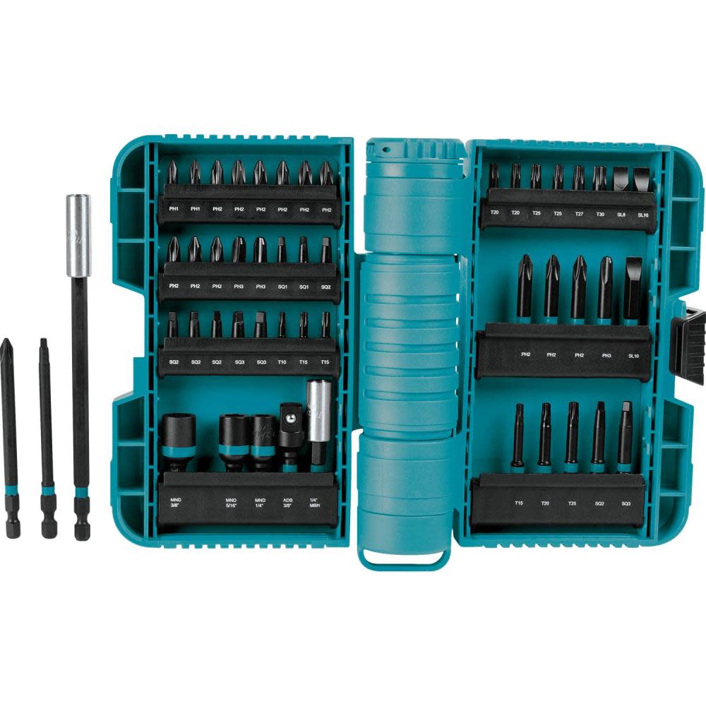Makita 50 Pc. Impact X Driver Bit Set - Flockneti