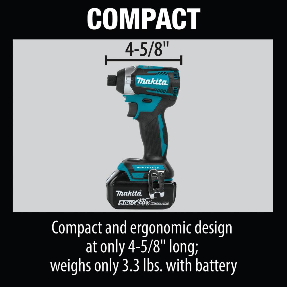 Makita 18V LXT Lithium Ion Brushless Cordless Combo Kit 4pc - Flockneti