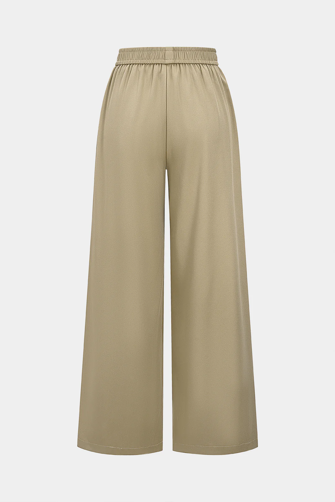 Button Detail Wide Leg Pants Split-Set Bottom - Flockneti