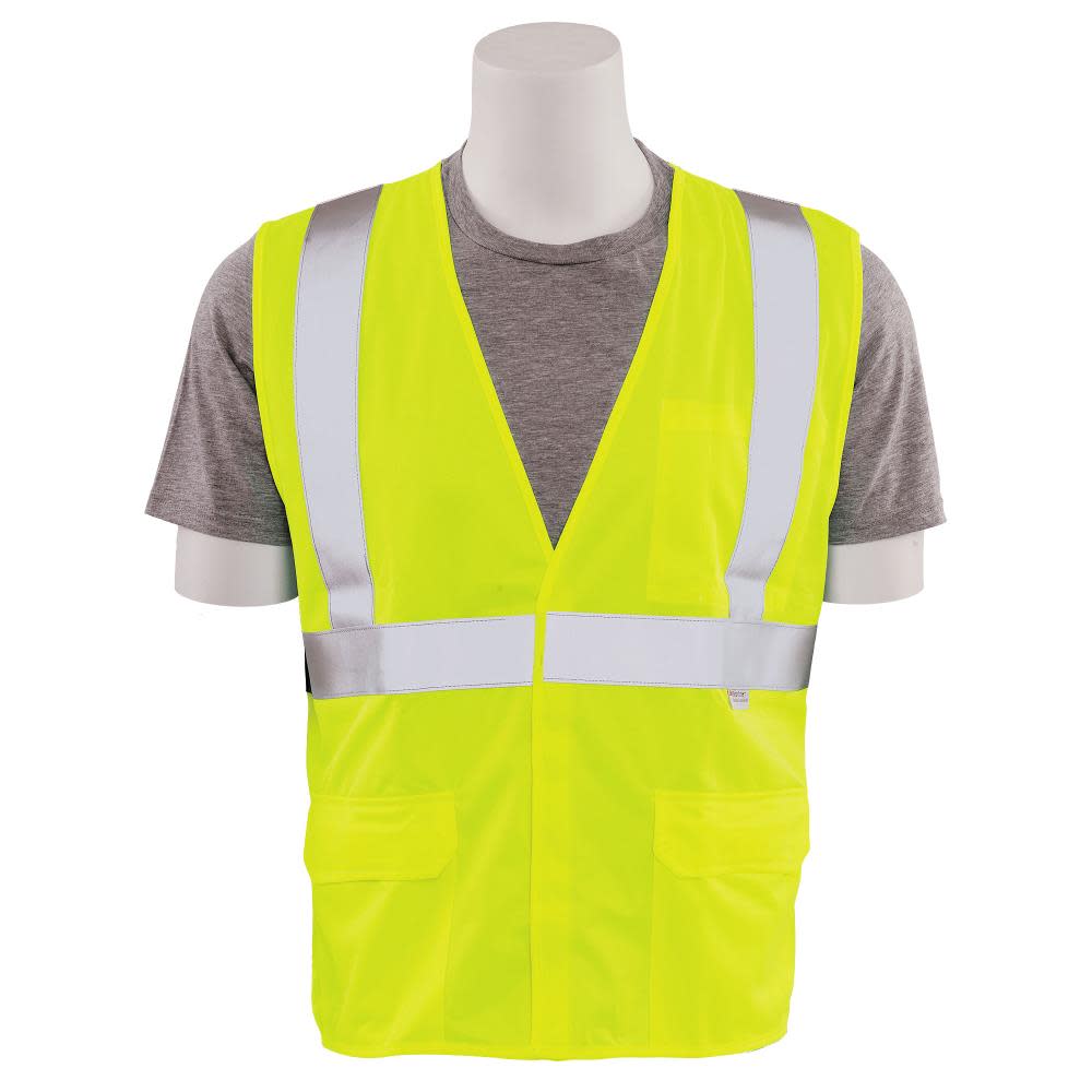 ERB Flame Resistant Lime Class 2 Vest – XL - Flockneti