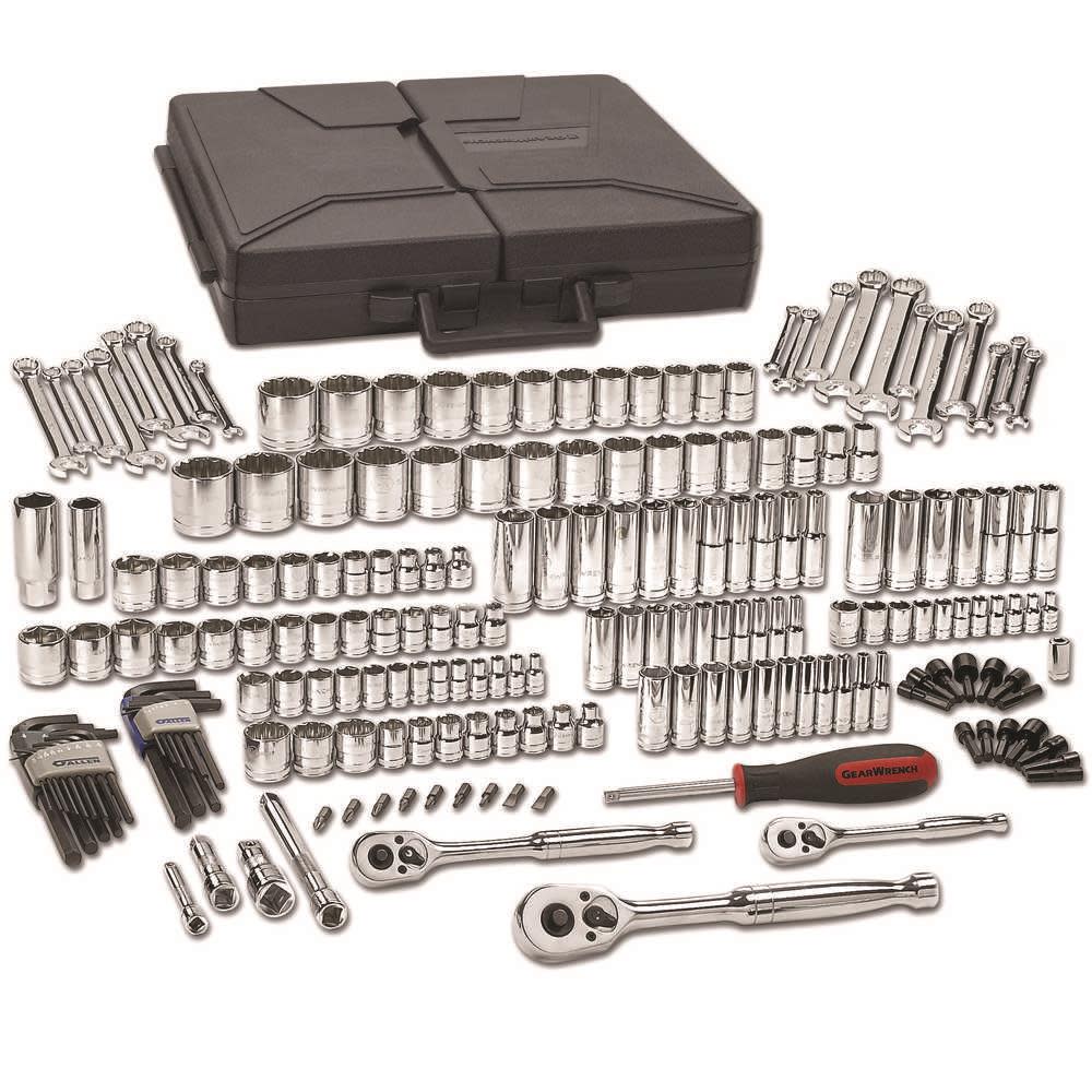 GEARWRENCH SAE/Metric Mechanics Tool Set 216pc - Flockneti