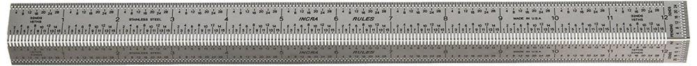 Incra 12 In. Precision Bend Rule - Flockneti