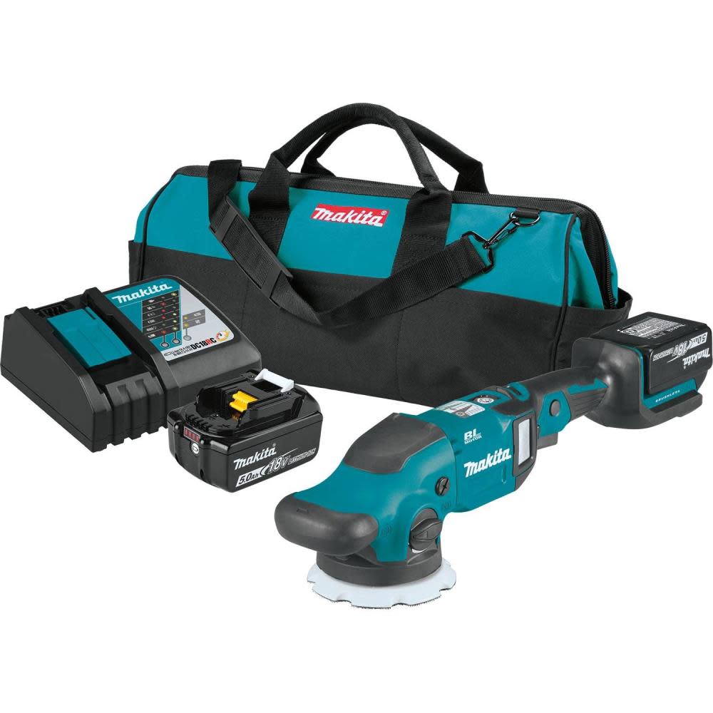 Makita 18V LXT 5″ / 6″ Dual Action Random Orbit Polisher Kit - Flockneti