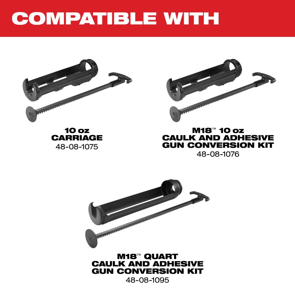 Milwaukee M18 Cordless 10 oz Caulk and Adhesive Gun (Bare Tool) - Flockneti