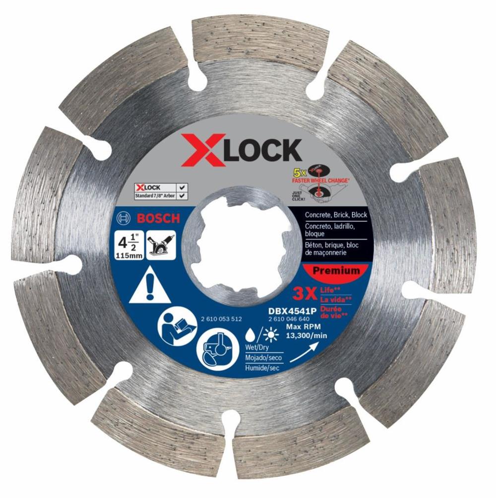 Bosch 4-1/2 In X-LOCK Premium Segmented Diamond Blade - Flockneti